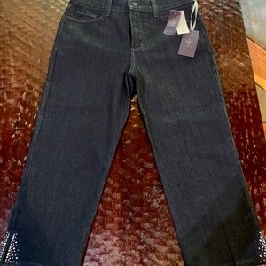 NWT NYDJ Not Your Daughters Jeans Ariel Crop Jeans Original Slimming Fit Size 8
